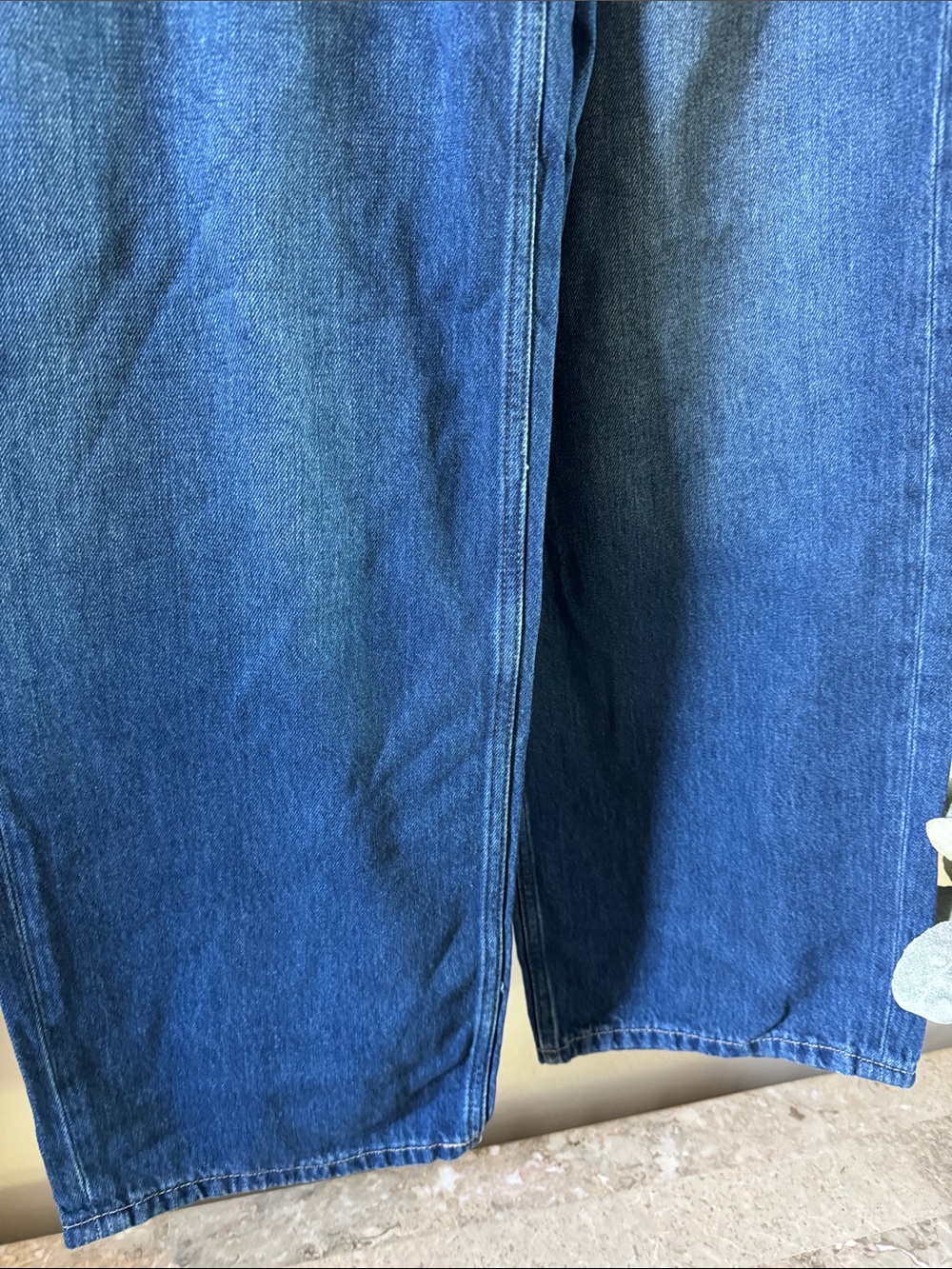 We The Free Wide Leg Jeans in Deep Blue Denim - Picture 3 of 9